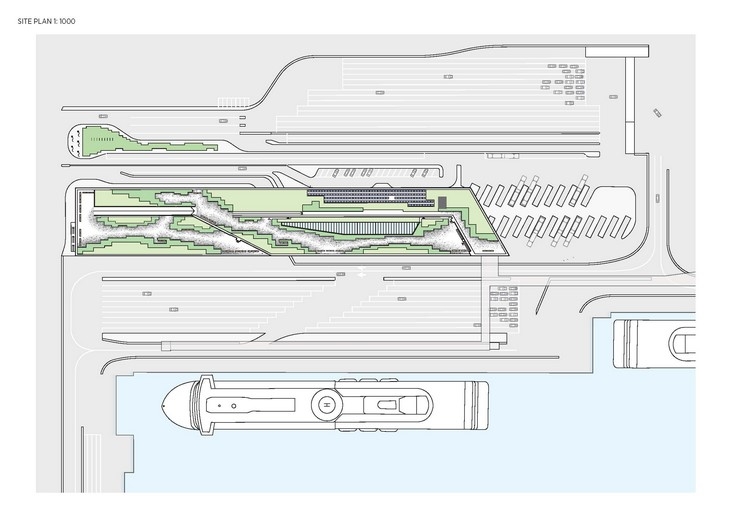 Archisearch - Site Plan / C.F. Møller / Värtaterminalen, Ferry Terminal, Stockholm